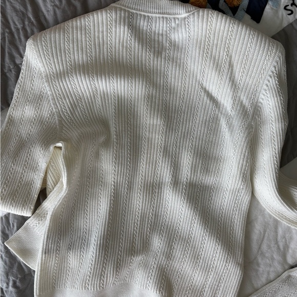 Balmain White Sweater with Gold Buttons - Picture 6 of 6